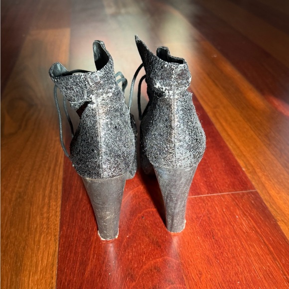 Jeffrey Campbell Lita Black Glitter Boots - Picture 6 of 8